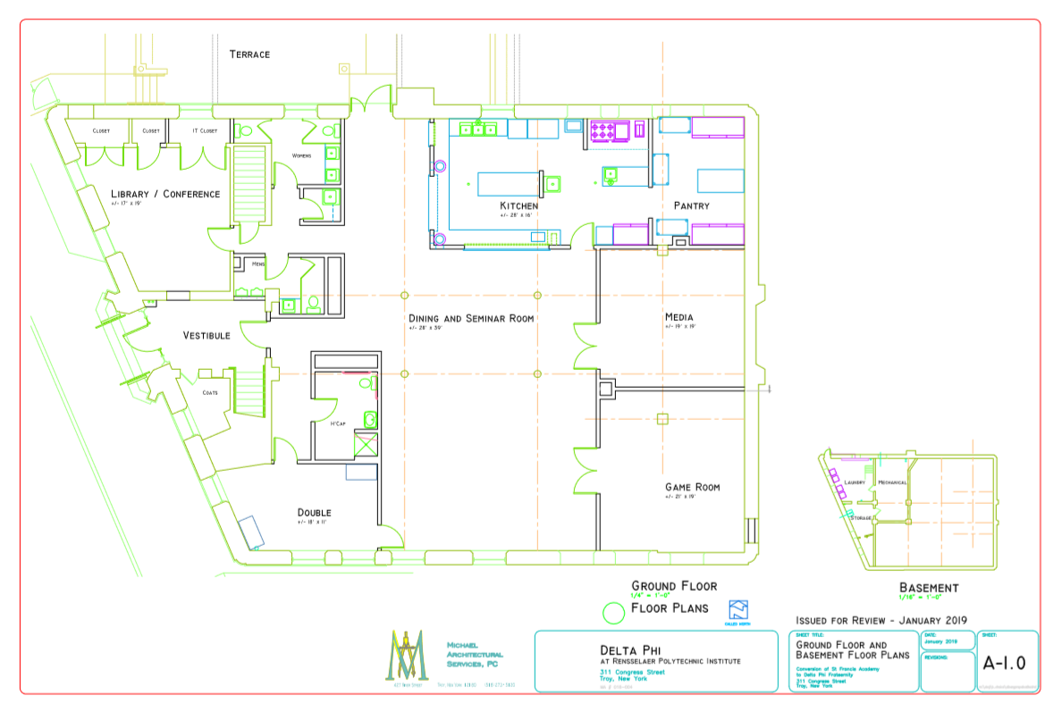 ground floor plans of academy